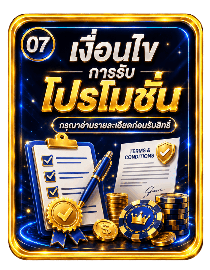 เงื่อนไขการรับโปรโมชัน